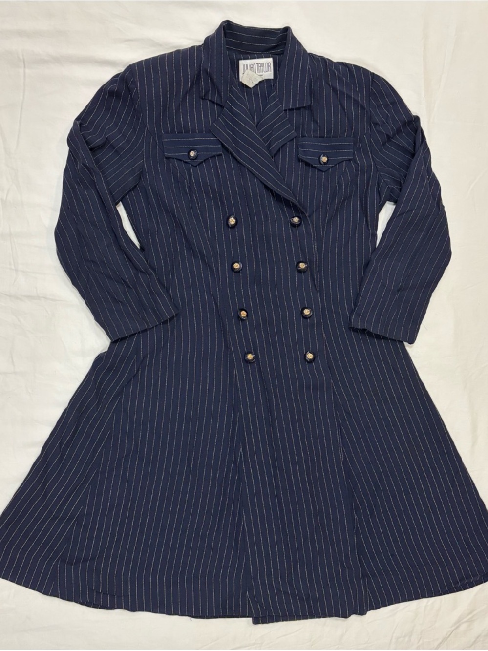 Julian Taylor Navy with White Pinstripe Blazer